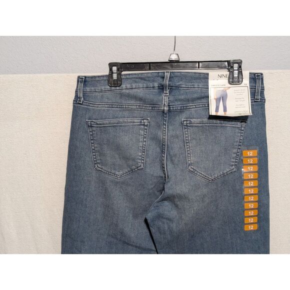 NWT Nine West Chrystie Capri's Denim Jean Size 12x23 - Picture 12 of 14